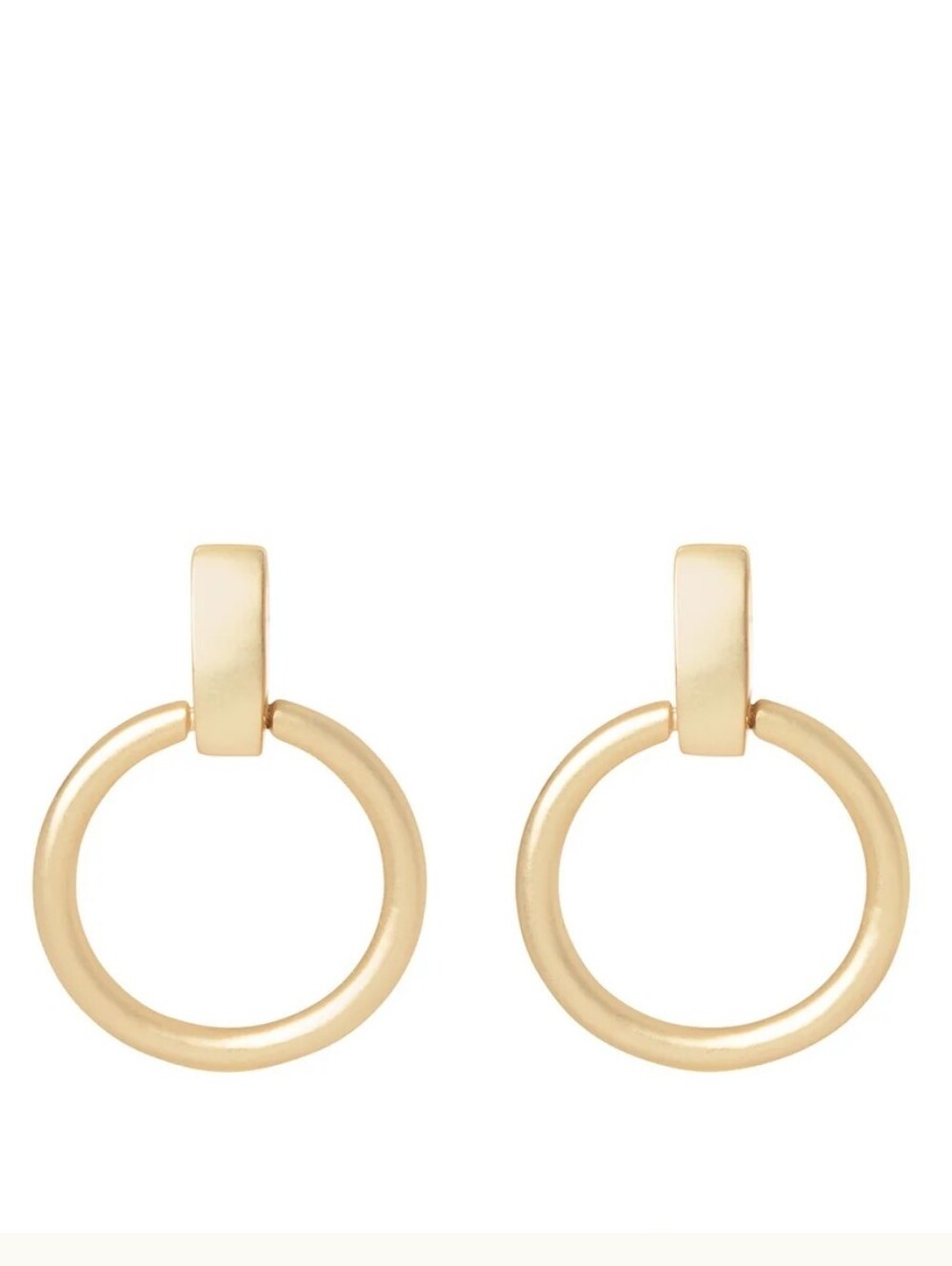 Spartina 449 18kt Gold-Plated Hoop Drop Earrings - Gold